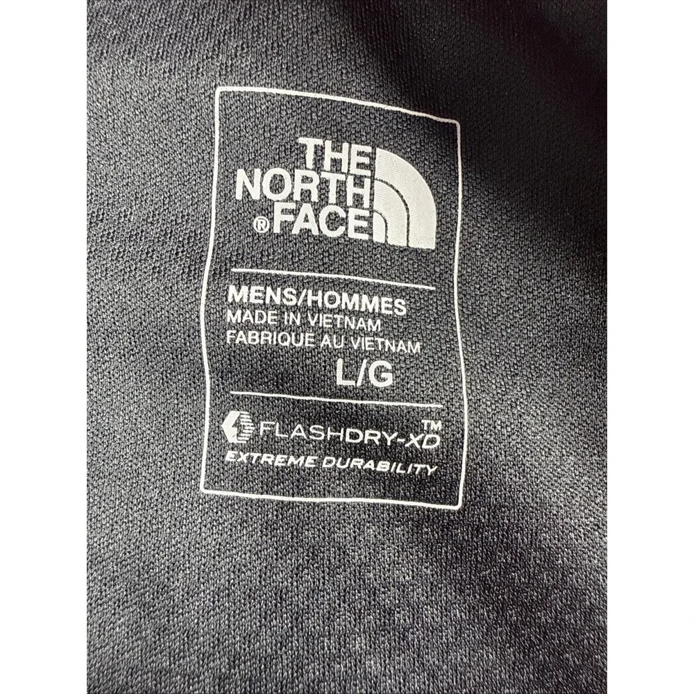 The North Face FlashDry-XD 1/4 Zip Pullover Active Shirt Men Large Red Black
